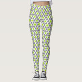 Limones und graues Hexagon-Muster Leggings (Vorderseite)