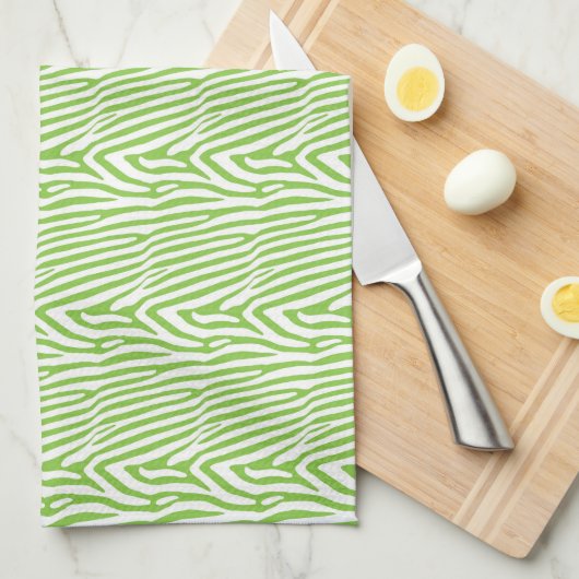 LIMONES ZEBRA PATTERN GESCHIRRTUCH (Viertel Falte)