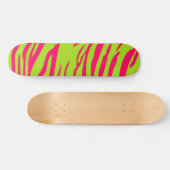 Limones Zebra-Zebra-Skateboard in heiß rosa Skateboard (Horizontal)