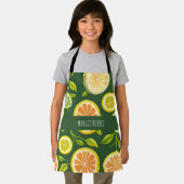 Limones Zitrusgrün-Aquarellmuster Schürze (Insitu)