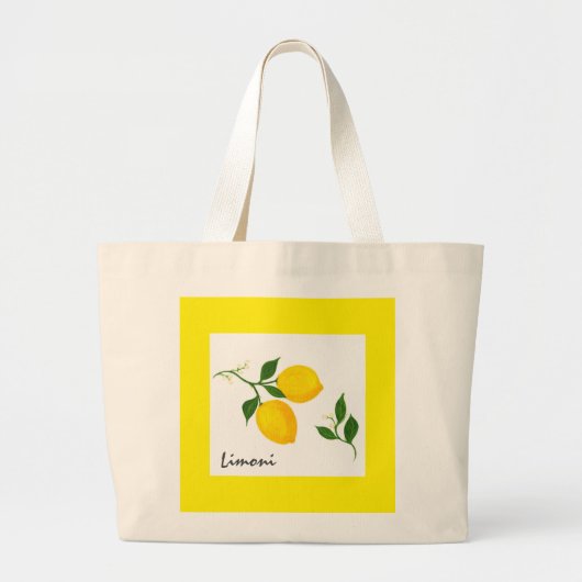 Limoni - Zitronen und Blätter Tote Tasche (Vorne)