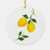 Limoni - Zitronenschmuck Keramik Ornament (Vorne)