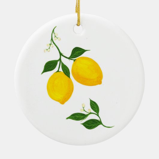 Limoni - Zitronenschmuck Keramik Ornament (Hinten)