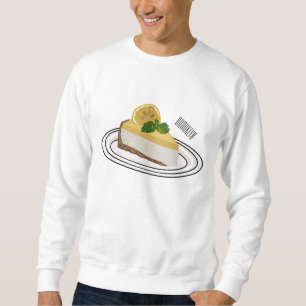Limonien-Käsekuchen Cartoon-Illustration  Sweatshirt