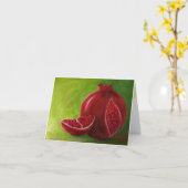 Limors Granatapfel auf der grünen Karte (Gelbe Blume)