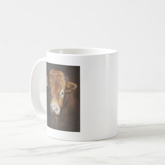 Limousin Stier Kaffeetasse (Vorderseite Links)