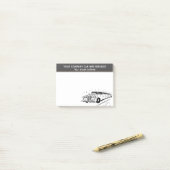 Limousine Autovermietung Service Cartoon für indiv Post-it Klebezettel (Auf Schreibtisch)