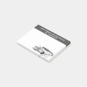 Limousine Autovermietung Service Cartoon für indiv Post-it Klebezettel (angewinkelt)