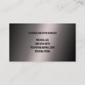 Limousine Black Bronze Visitenkarte (Rückseite)