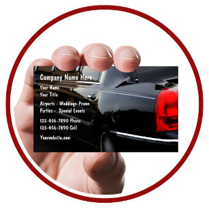 Limousine Car Service Business Cards Visitenkarte