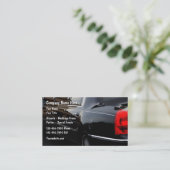 Limousine Car Service Business Cards Visitenkarte (Stehend Vorderseite)