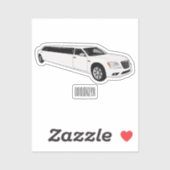 Limousine-Cartoon-Abbildung Aufkleber (Blatt)