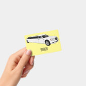 Limousine-Cartoon-Abbildung Ausweis (Handheld)