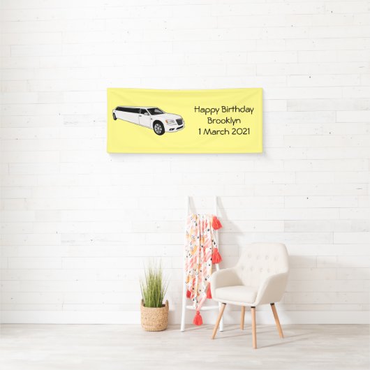 Limousine-Cartoon-Abbildung Banner (Insitu)