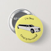 Limousine-Cartoon-Abbildung Button (Vorne & Hinten)