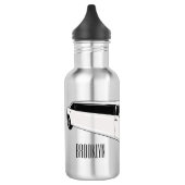 Limousine-Cartoon-Abbildung Edelstahlflasche (Links)