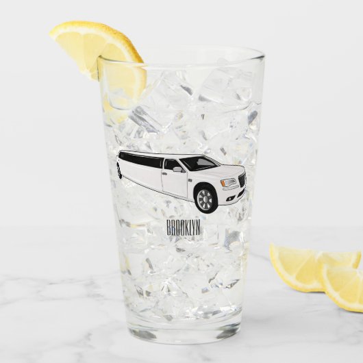 Limousine-Cartoon-Abbildung Glas (Vorderseite Ice)