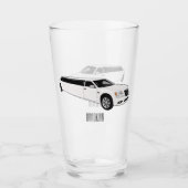 Limousine-Cartoon-Abbildung Glas (Vorderseite)