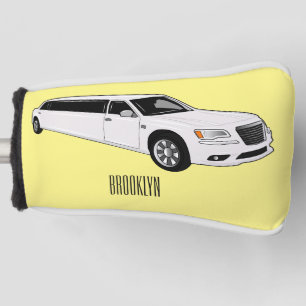 Limousine-Cartoon-Abbildung Golf Headcover