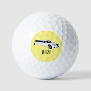 Limousine-Cartoon-Abbildung Golfball