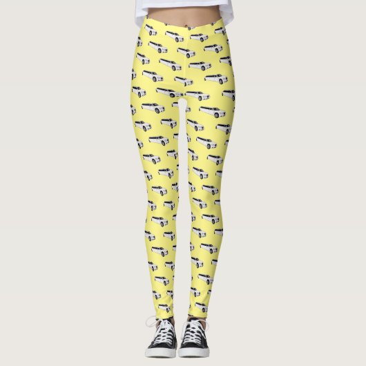 Limousine-Cartoon-Abbildung Leggings (Vorderseite)