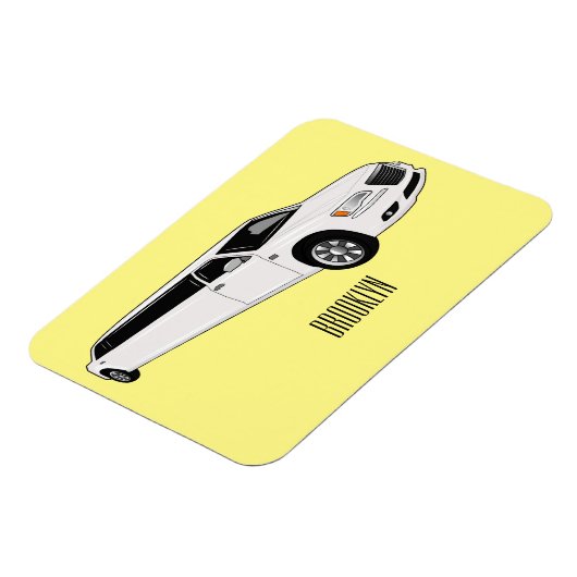 Limousine-Cartoon-Abbildung Magnet (Linke Seite)