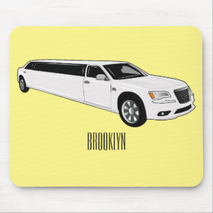 Limousine-Cartoon-Abbildung Mousepad