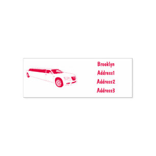 Limousine-Cartoon-Abbildung Permastempel