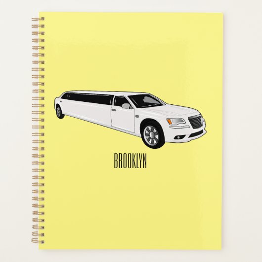 Limousine-Cartoon-Abbildung Planer (Vorderseite)