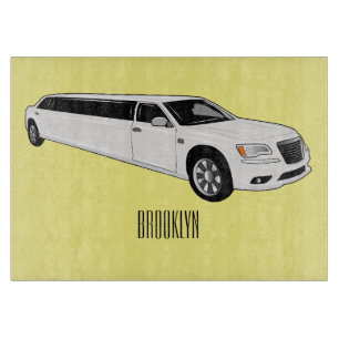 Limousine-Cartoon-Abbildung Schneidebrett