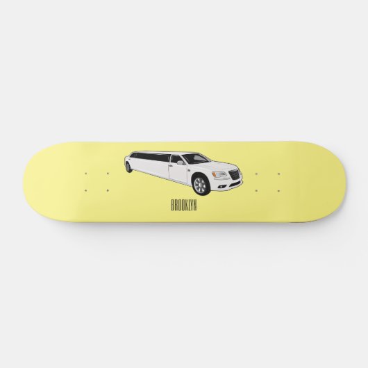 Limousine-Cartoon-Abbildung Skateboard (Horizontal)
