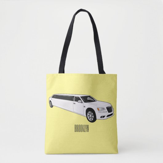 Limousine-Cartoon-Abbildung Tasche (Vorderseite)