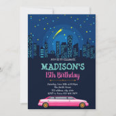 Limousine Geburtstagsfeier Einladung (Vorderseite)