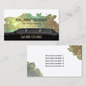 Limousine Limo & Car Service Glam Glitzer Visitenkarte (Vorne/Hinten)