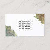 Limousine Limo & Car Service Glam Glitzer Visitenkarte (Rückseite)