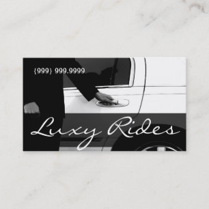 Limousine Limo Car Services Fahrerkarte Visitenkarte