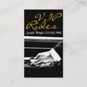 Limousine Limo Car Services Fahrerkarte Visitenkarte