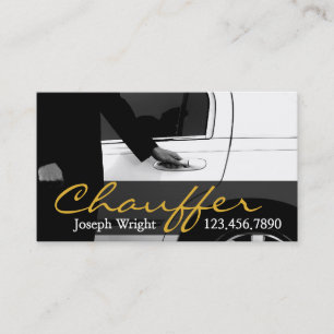 Limousine Limo Car Services Fahrerkarte Visitenkarte