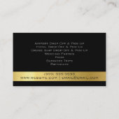 Limousine, Limo, Stadtkarte, Fahrerdienst Visitenkarte (Rückseite)