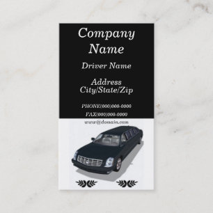 Limousine-Limousinenservice Visitenkarten Visitenkarte