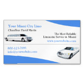 Limousine Magnetische Visitenkarte (Vorderseite)