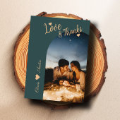 Limousine Modern Arch Foto Elegante Hochzeit Dankeskarte