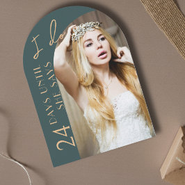 Limousine Modernes Arch Foto Brautparty Einladung