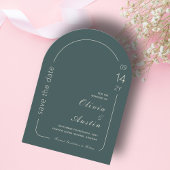 Limousine Modernes Foto Arch Save the Date Einladung