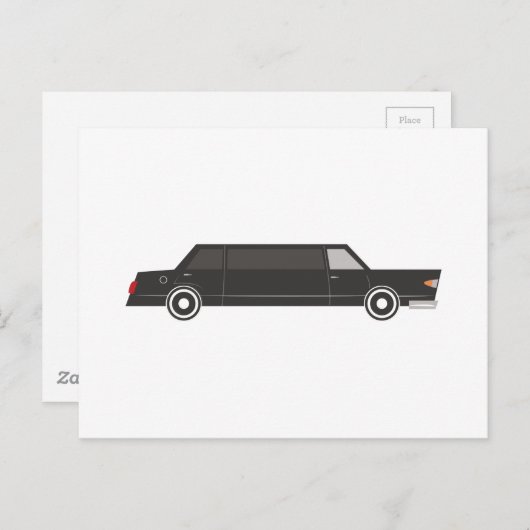 Limousine Postkarte (Vorne/Hinten)