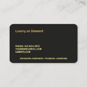 Limousine-Service Visitenkarte (Rückseite)