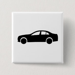 Limousine-Silhouette Button