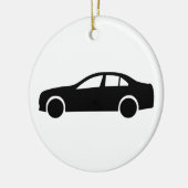 Limousine-Silhouette Keramikornament (Links)