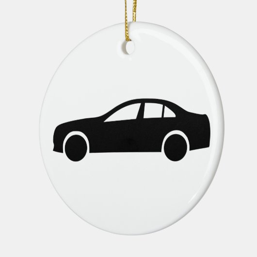 Limousine-Silhouette Keramikornament (Links)