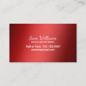 Limousine Visitenkarte (Rückseite)